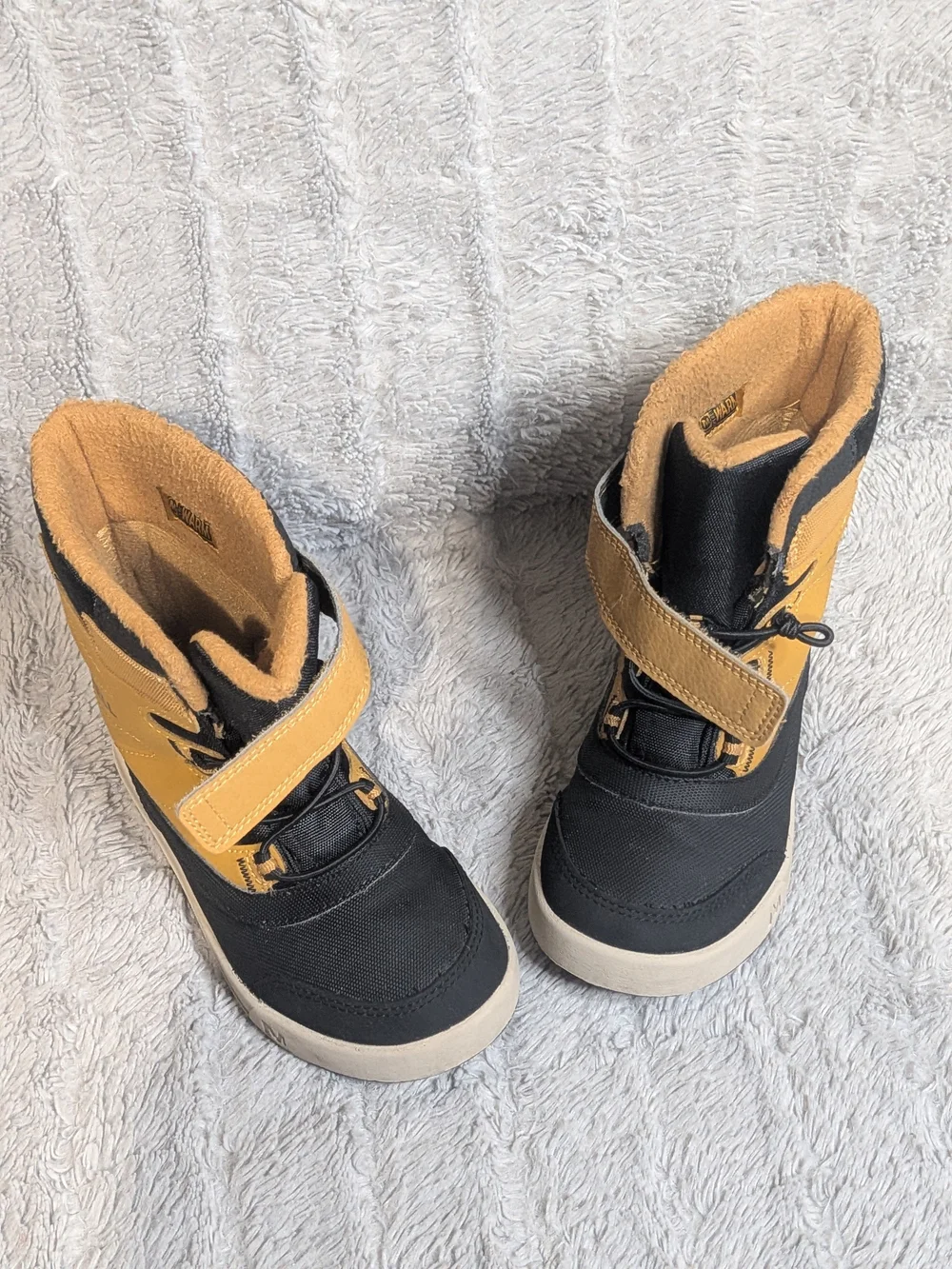 Merrell Kids' Black and Tan Insulated Snow Boots